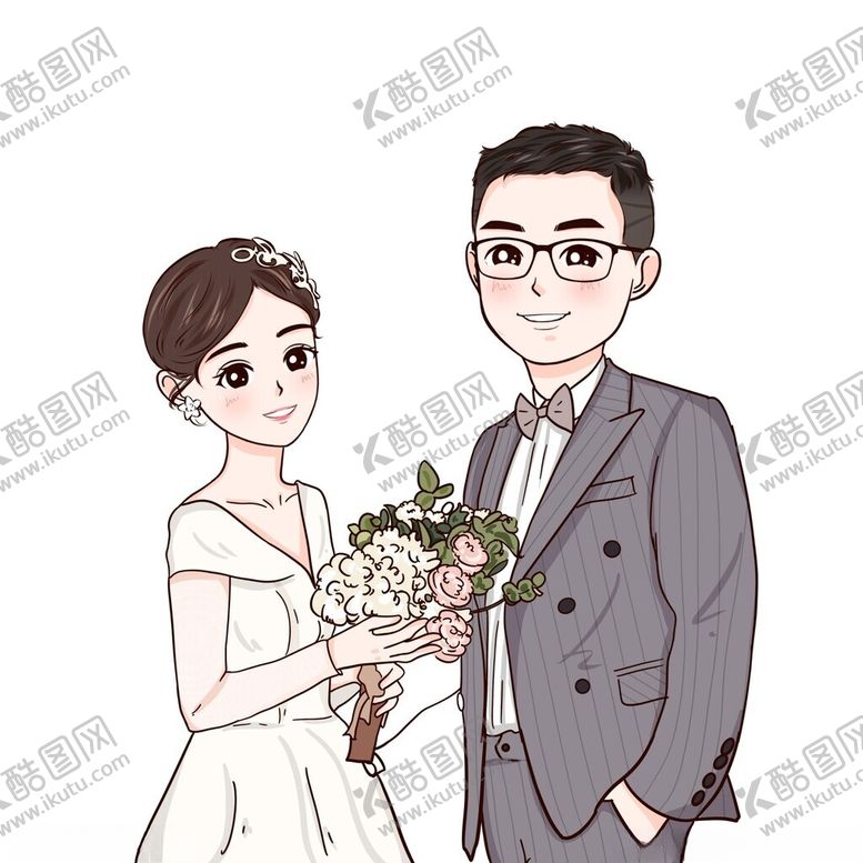 编号：88623601140607178605【酷图网】源文件下载-婚礼头像