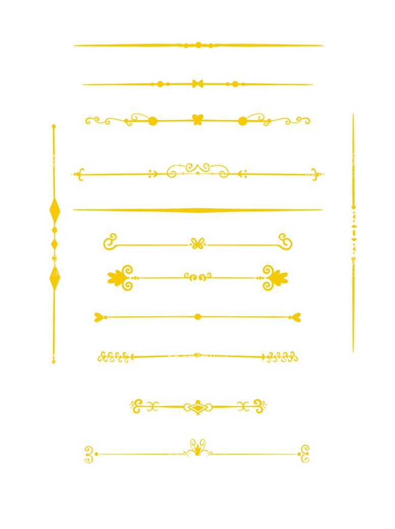 编号：67913010040236396923【酷图网】源文件下载-金色分隔