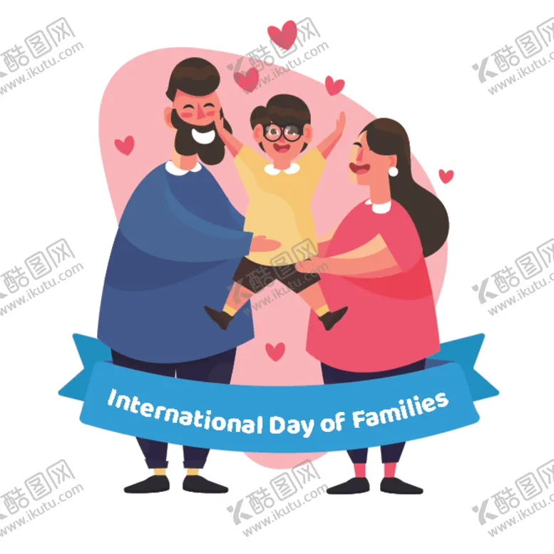 编号：45069209092052517703【酷图网】源文件下载-卡通家庭
