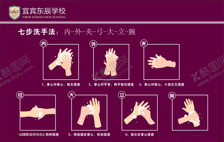 编号：70204210111040523795【酷图网】源文件下载-七步洗手法