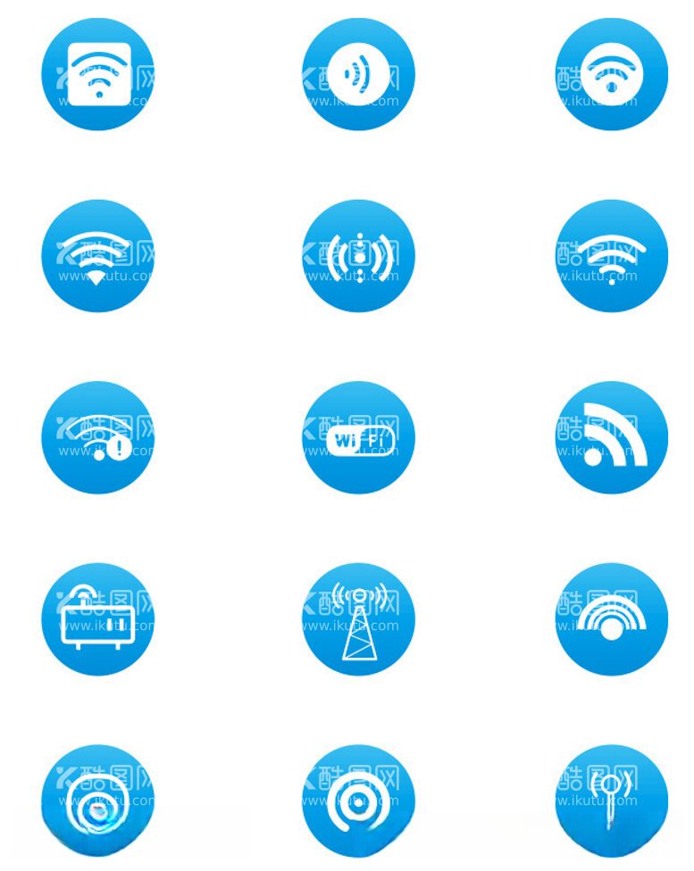 编号：98462211292319327006【酷图网】源文件下载-wifi图标