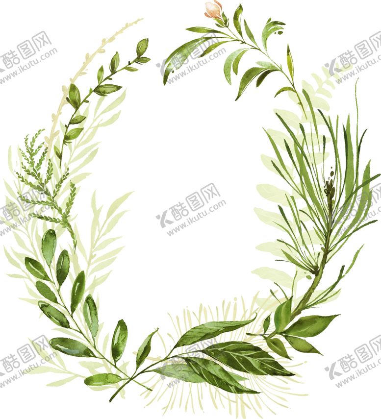 编号：68259110231057565331【酷图网】源文件下载-手绘植物叶子