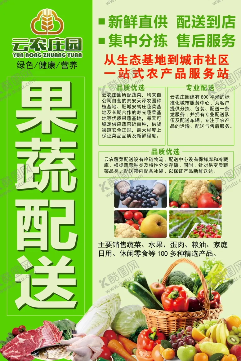 编号：50491504101012486990【酷图网】源文件下载-云农庄园果蔬配送