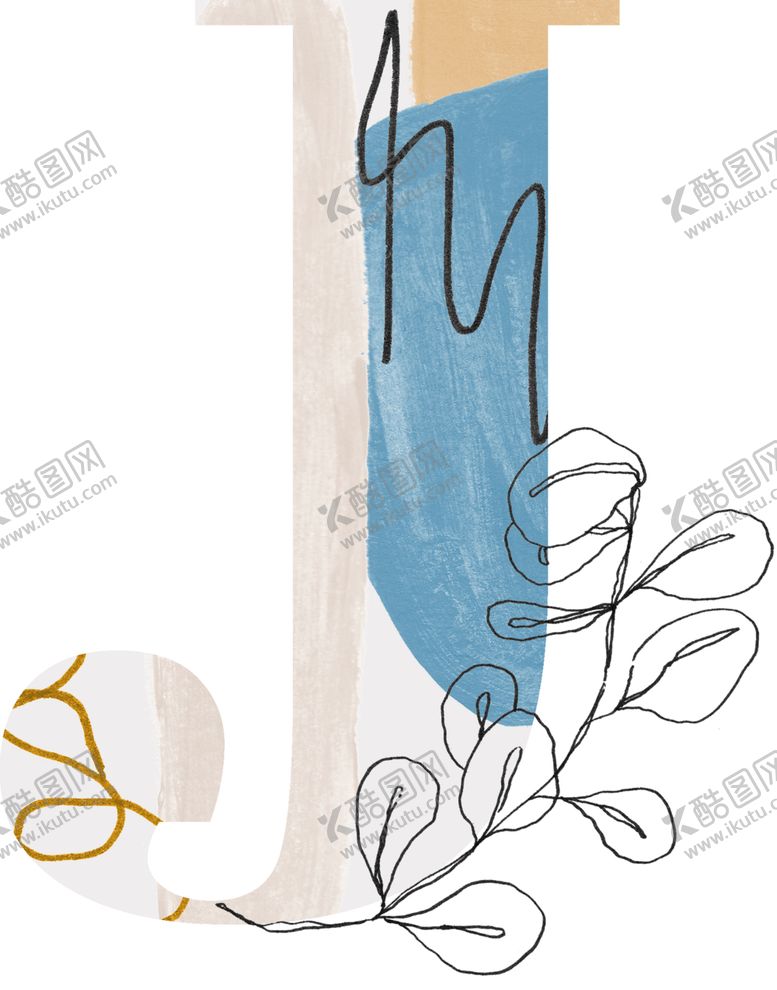 编号：86407305010834346633【酷图网】源文件下载-花纹字母