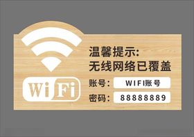 wifi提示牌