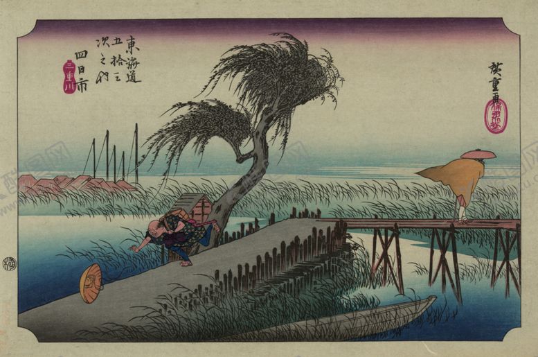 编号：21786206241149236077【酷图网】源文件下载-日本街景风景浮世绘