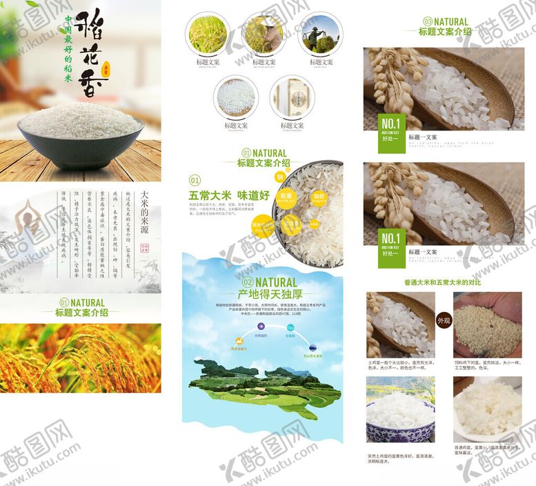 编号：35055906291758287169【酷图网】源文件下载-大米稻花香详情页