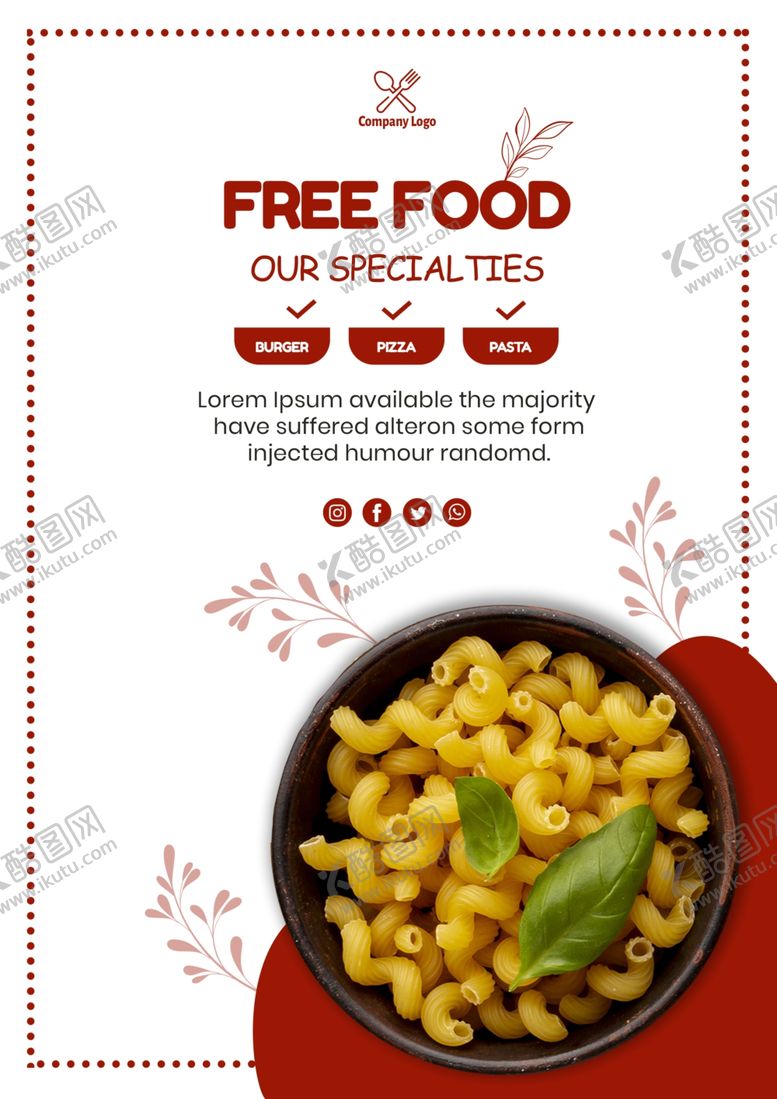编号：87782210060947525826【酷图网】源文件下载-意大利面海报