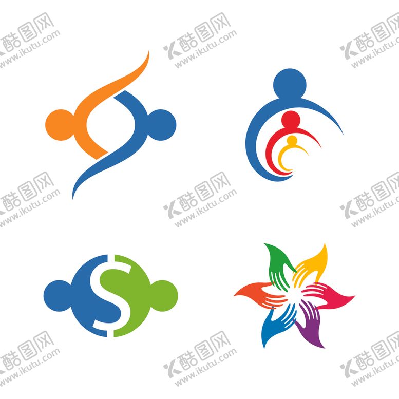 编号：99984003160307425919【酷图网】源文件下载-抽象人物图标