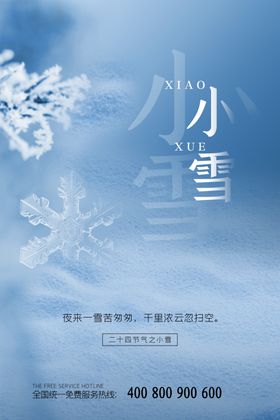 小雪海报宣传