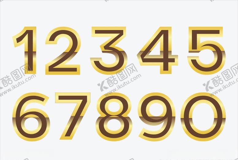 编号：36944005120345345735【酷图网】源文件下载-金色数字