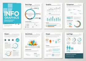多样信息图表模板展示