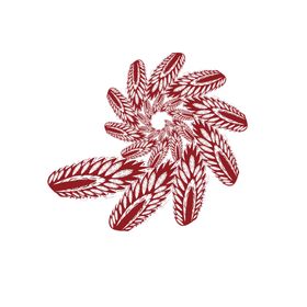 旋转图案红色花纹设计