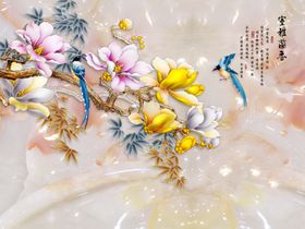 雅舍兰香背景墙