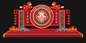 中式节庆舞台装饰造型
