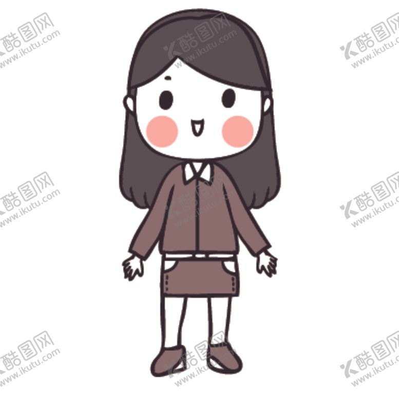 编号：80646407130542194425【酷图网】源文件下载-可爱人物形象插画