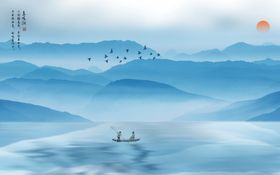 山水画水墨山水画意境山水画