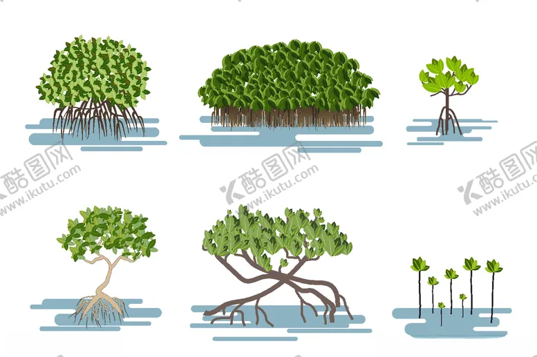 编号：92614906252215499724【酷图网】源文件下载-卡通水生植物