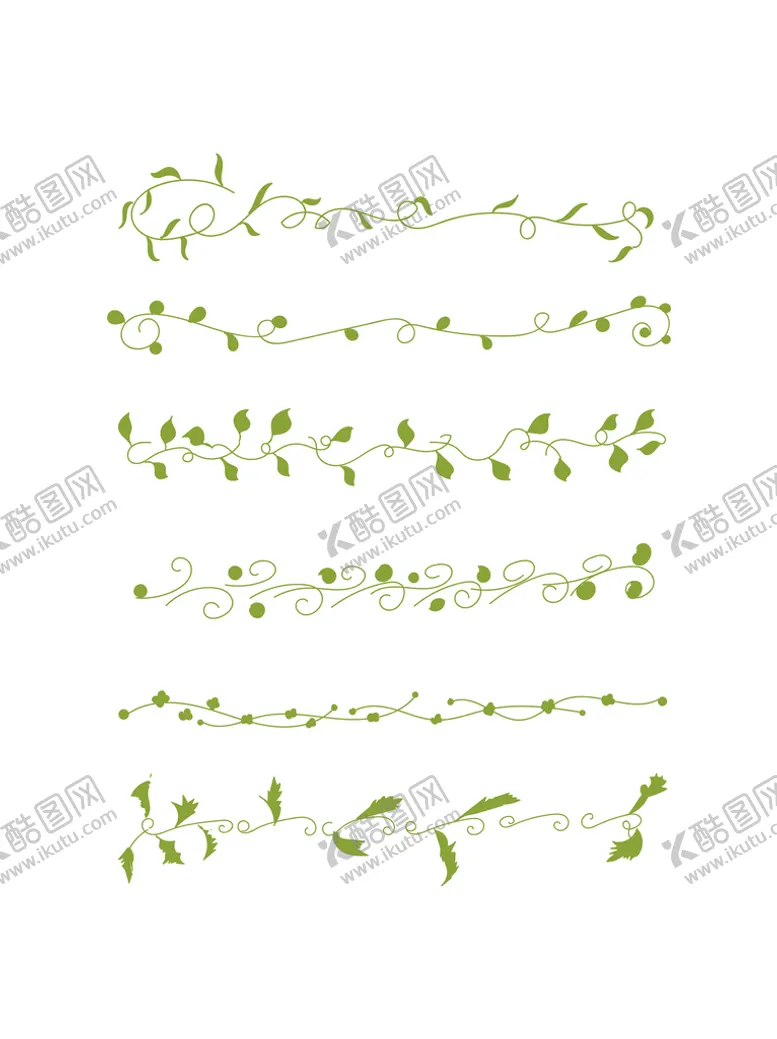 编号：16039509142352306021【酷图网】源文件下载-绿色花边