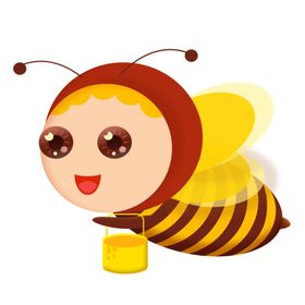 卡通动物蜜蜂插画图片素材