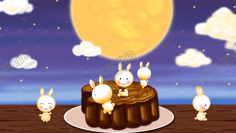 编号：68501509250430293356【酷图网】源文件下载-中秋节插画