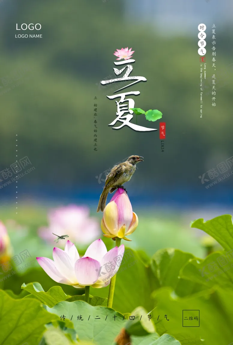 编号：32342406142201565051【酷图网】源文件下载-绿色荷花立夏