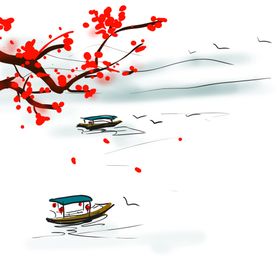 中国风水墨梅