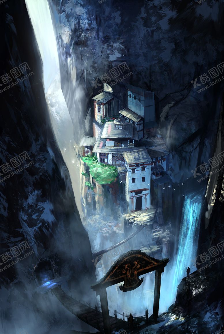 编号：19624009191850447620【酷图网】源文件下载-中国风大气插画场景