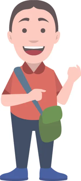 卡通儿童人物形象学生小孩子