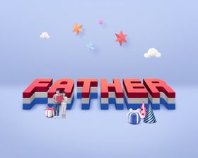 温馨创意艺术字背景