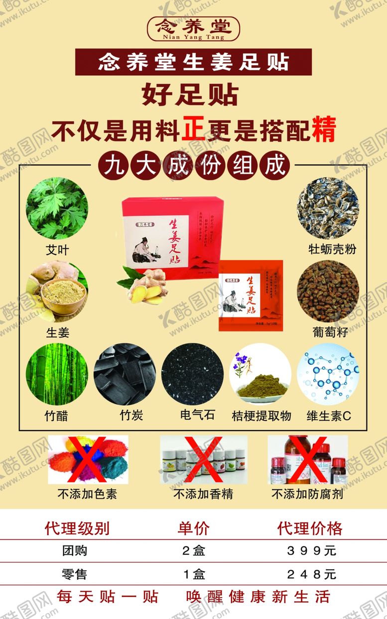 编号：38348210271946177243【酷图网】源文件下载-生姜足贴