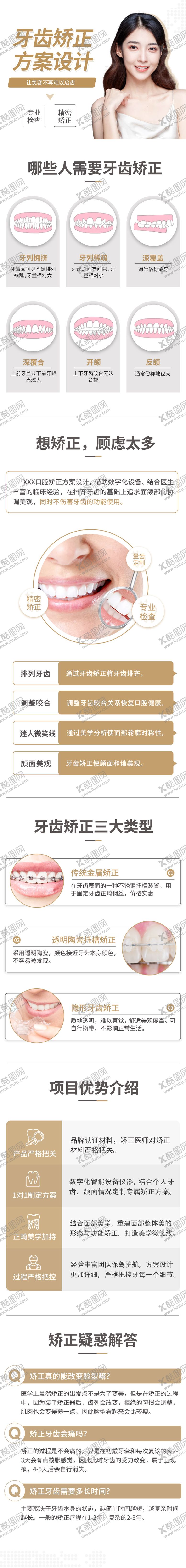 编号：77445411201039194890【酷图网】源文件下载-牙齿矫正详情页