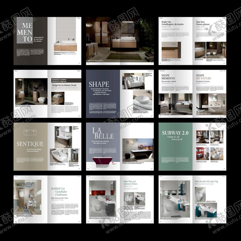 编号：67432804141245263572【酷图网】源文件下载-画册模板展示