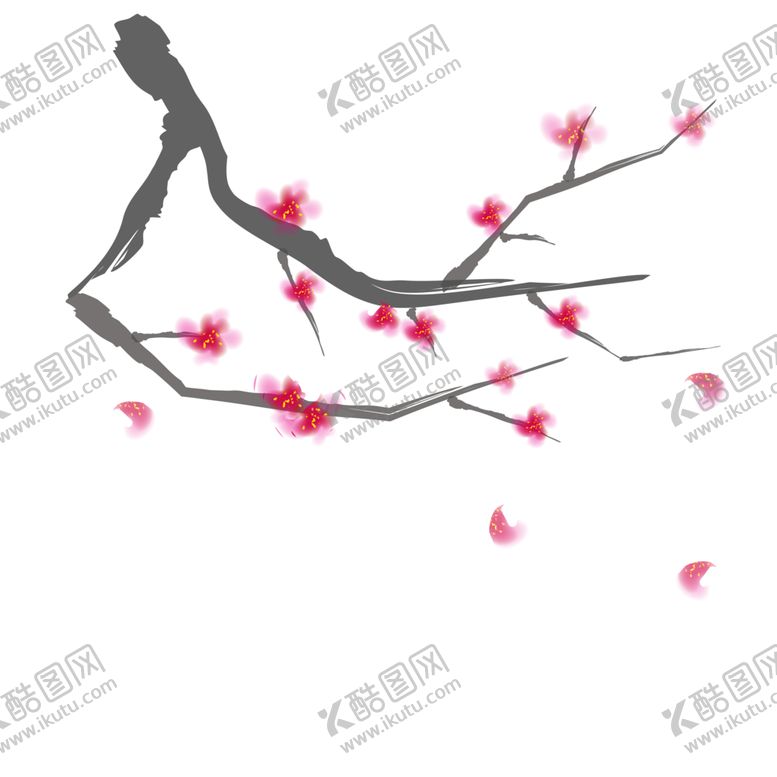 编号：25128905122328389465【酷图网】源文件下载-梅花树枝元素