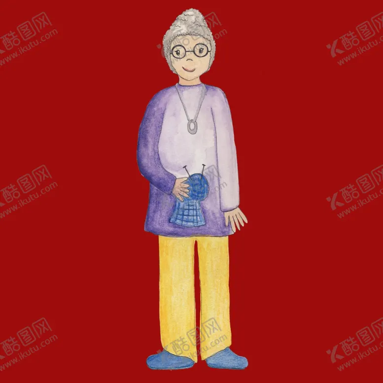 编号：75379802171833168319【酷图网】源文件下载-手绘卡通老人