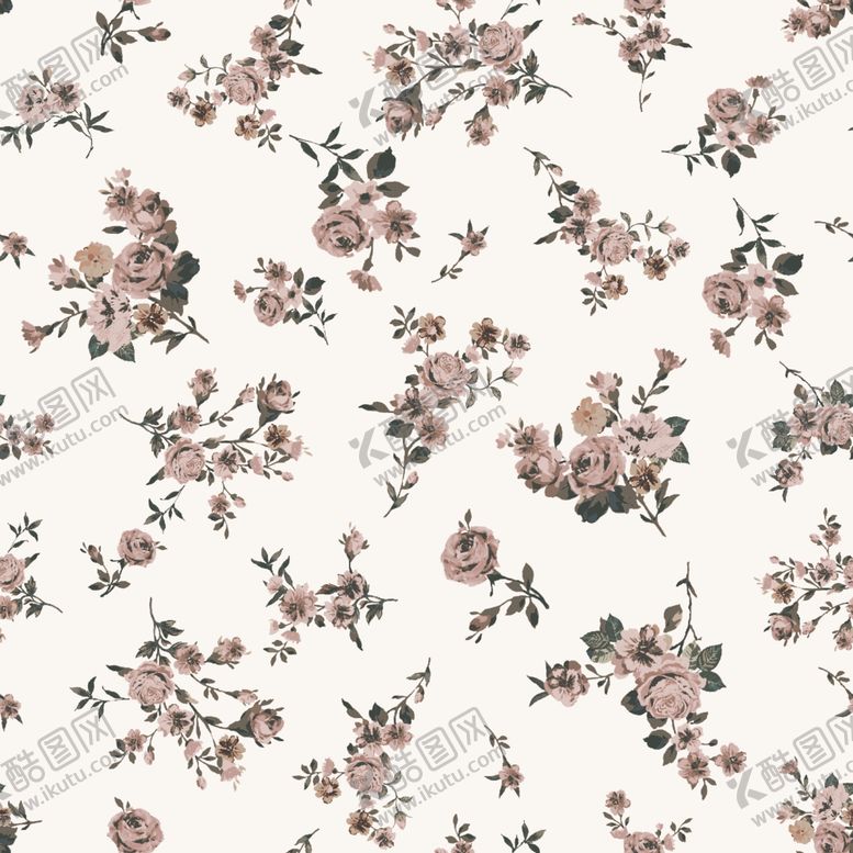 编号：97538704171210428541【酷图网】源文件下载-花卉图案清新浪漫碎花风