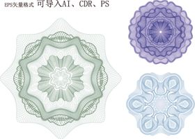 现金券抽象图案
