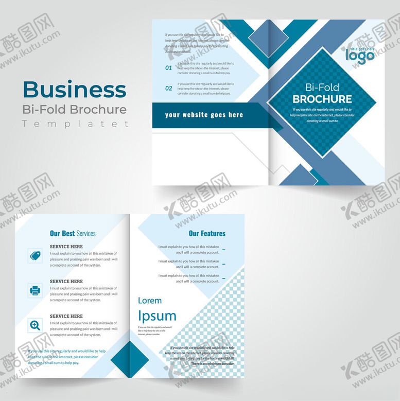 编号：24239311141935052812【酷图网】源文件下载-商务风格宣传册设计模板