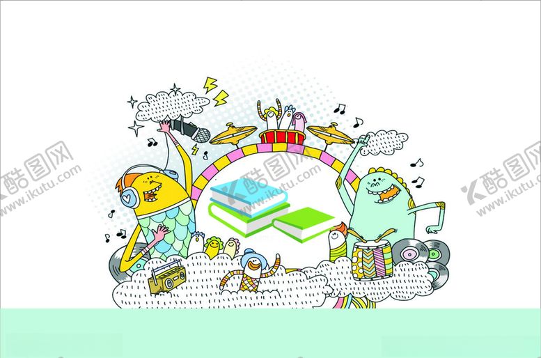 编号：61045307121437231685【酷图网】源文件下载-幼儿书画册封面