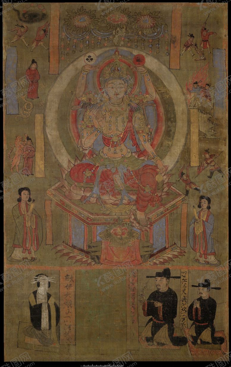 编号：12066509292126114613【酷图网】源文件下载-敦煌风格绘画图案