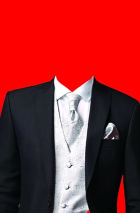 男士西装证件照模板