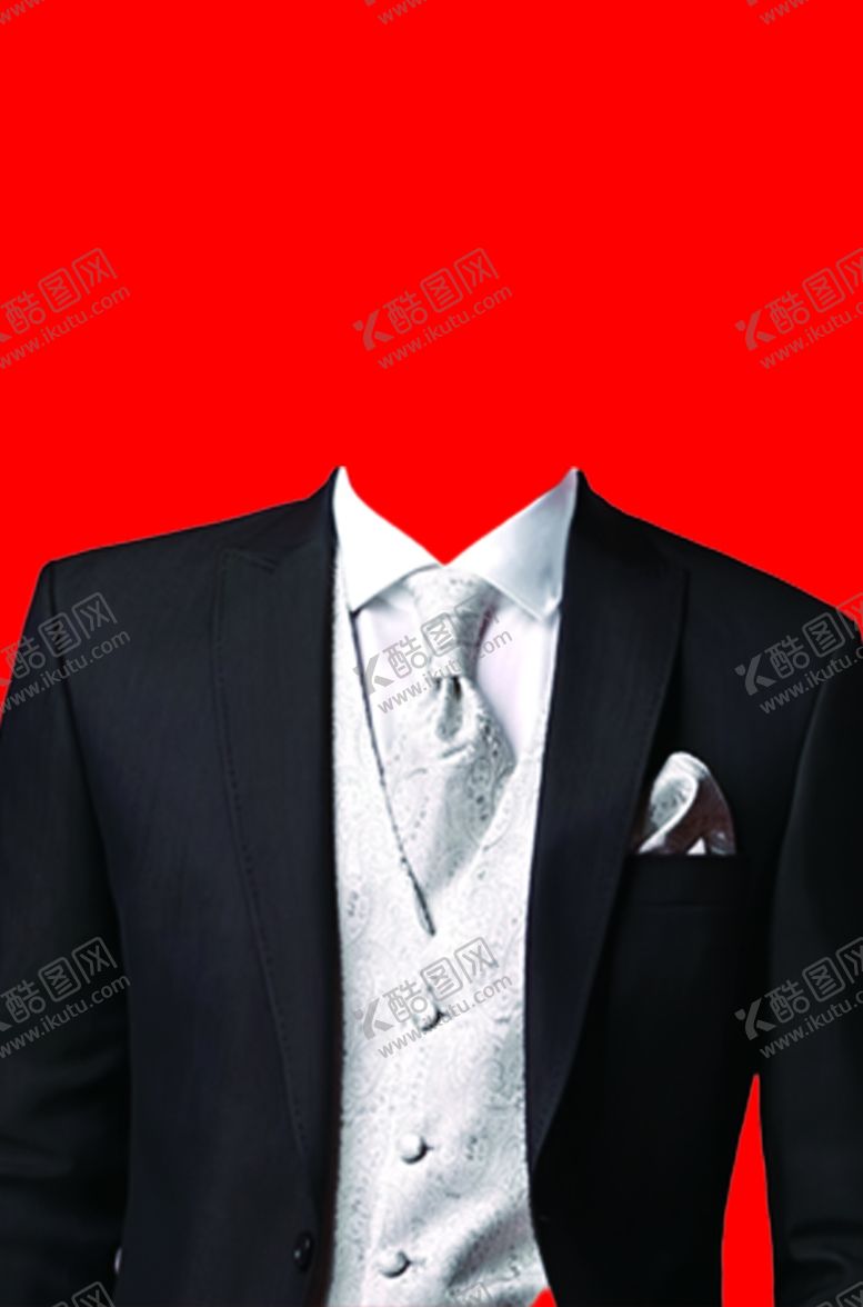 编号：35537110120711103000【酷图网】源文件下载-男士西装证件照模板