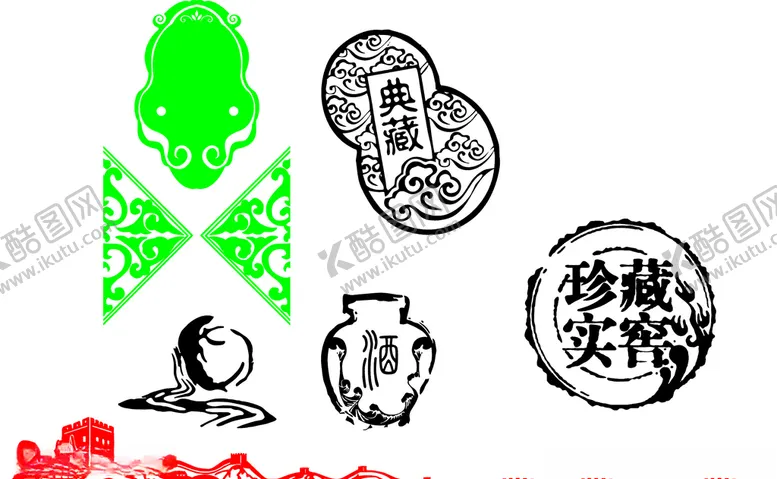 编号：91398506301709093708【酷图网】源文件下载-酒类素材框