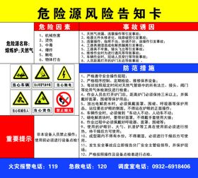 二溴六氟丙烷清一般危险源告知卡