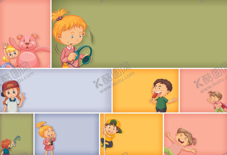 编号：60015610210342176697【酷图网】源文件下载-卡通学生