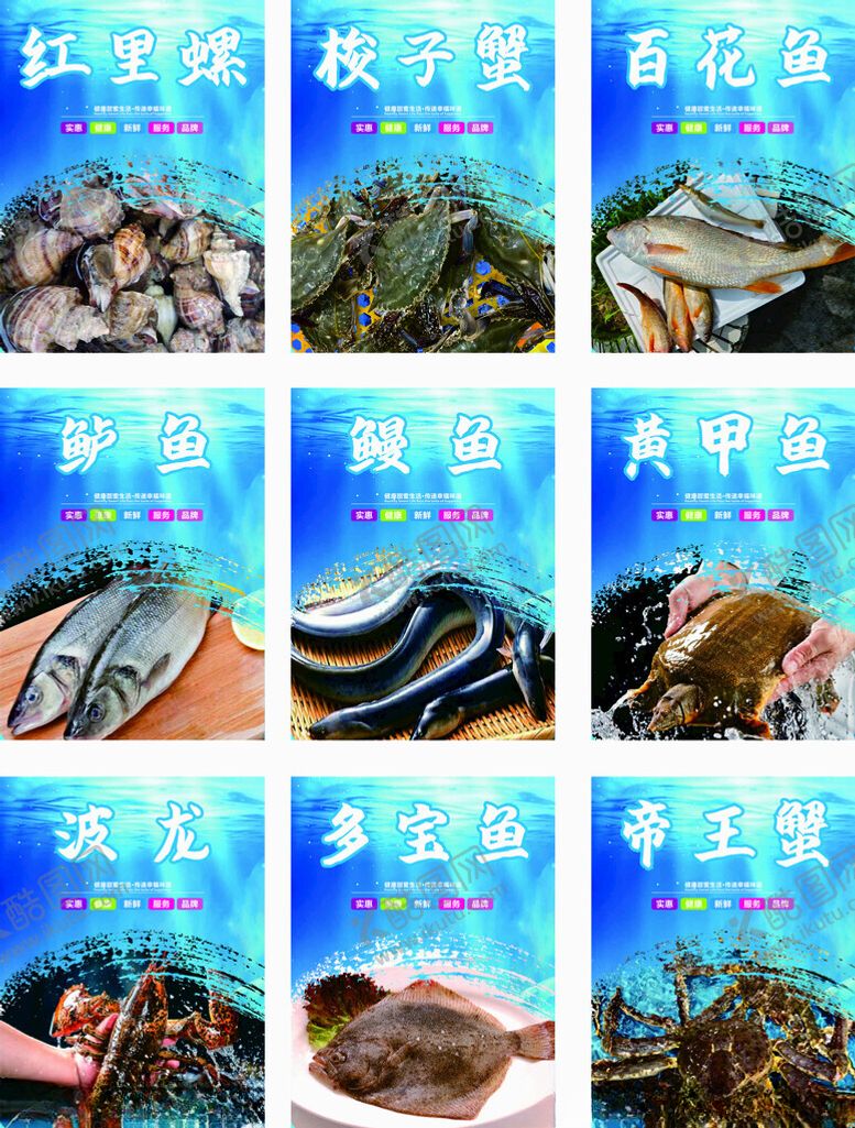 编号：46817512190110087613【酷图网】源文件下载-水产海鲜灯箱