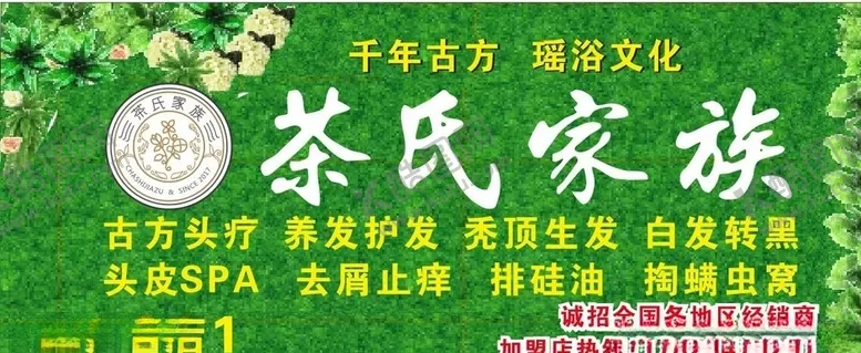 编号：47378509251729452951【酷图网】源文件下载-茶氏家族招牌美发