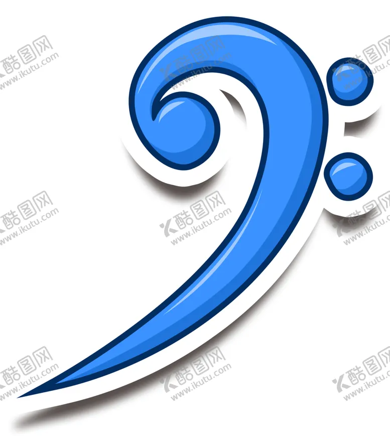 编号：82467806261620206407【酷图网】源文件下载-手绘音符蓝色