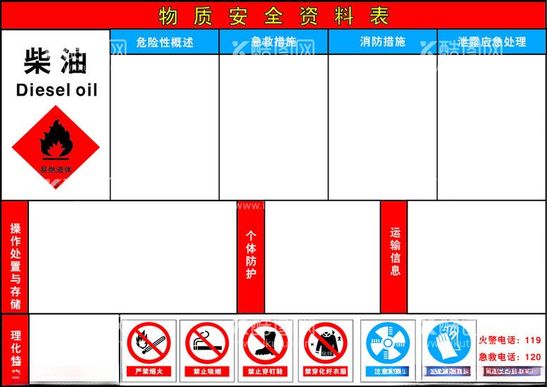 编号：32000412191743475811【酷图网】源文件下载-危险告知书物质安全资料表