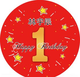 红色生日小海报